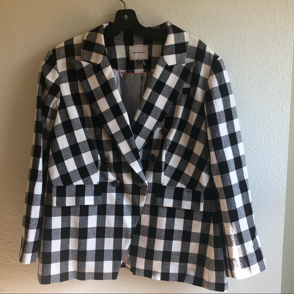 Court and Rowe Gingham Blazer